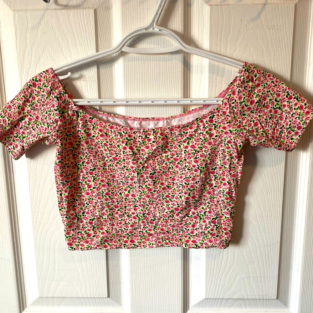 Floral crop top from American Apparel - NEVER WORN